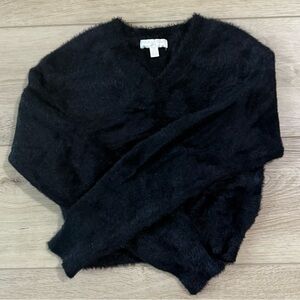 Chelsea & Violet Black Fuzzy Sweater